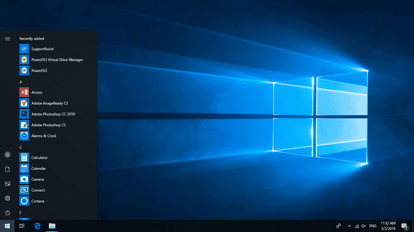 Windows 10 Desktop default wallpaper - Windowstan