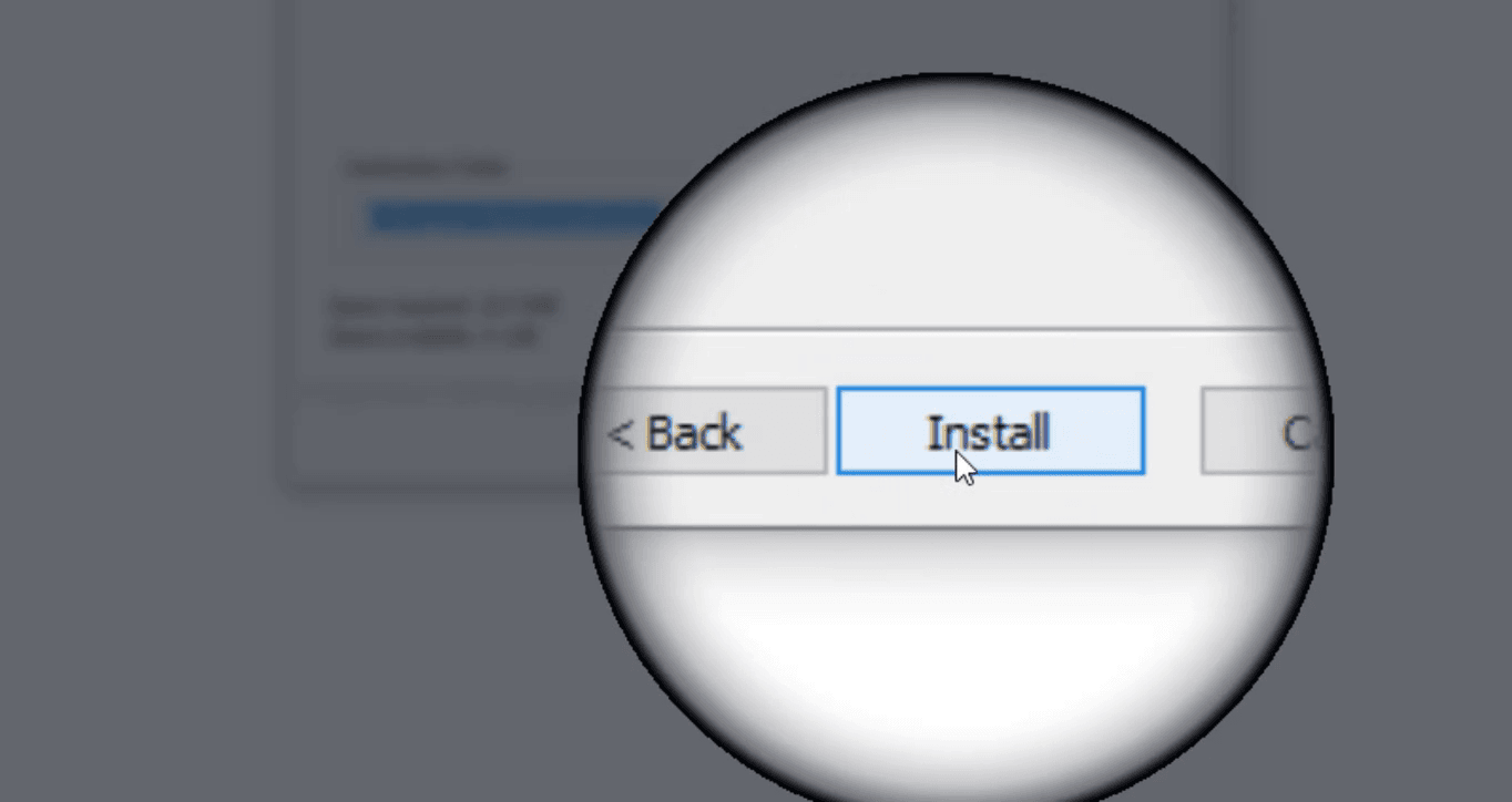 Press install button