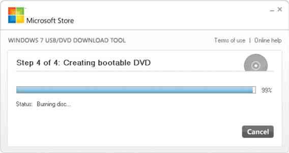 step 4 creating bootable dvd from ISO image