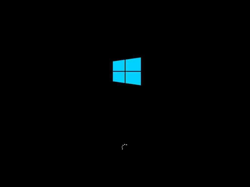 Install Windows 10 initialization loading screen