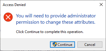 3-give administrative permission to change edge system folder attribute