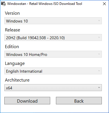 Windowstan - Windows ISO Download Tool