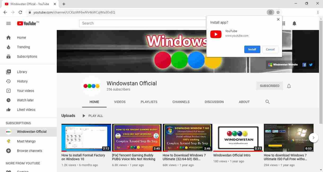 YouTube PWA for Windows 10, Everything we know - Windowstan