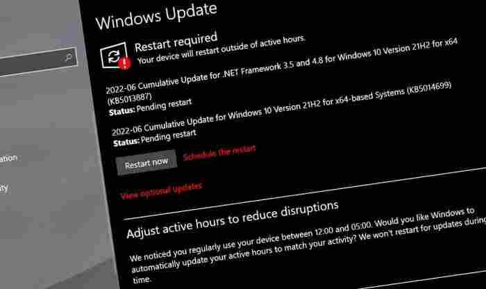 KB5014699 Windows 10 update