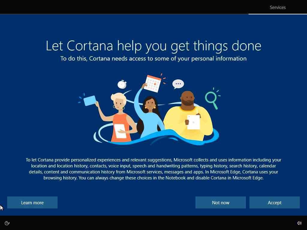 Setup Cortana for Windows 10