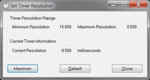 TimerResolution screenshot