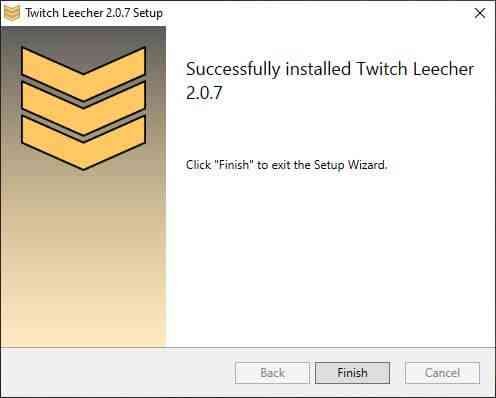 Twitch Leecher Successfully Installed on Windows