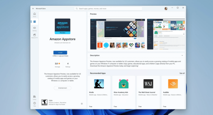 How to Install Android apps and the Amazon Appstore on Windows 11