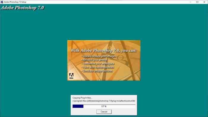 Adobe Photoshop 7 Download and Install