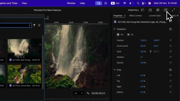 Open search option from toolbar
