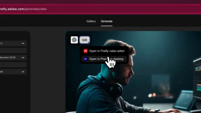 Edit generated video