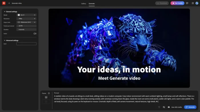 Generate AI video using prompt