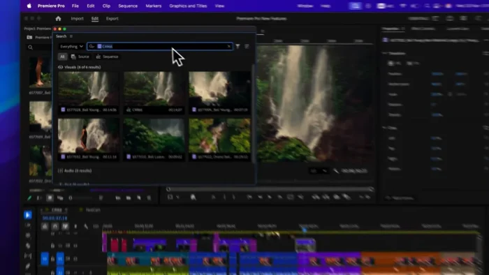 Search clips faster using media intelligence