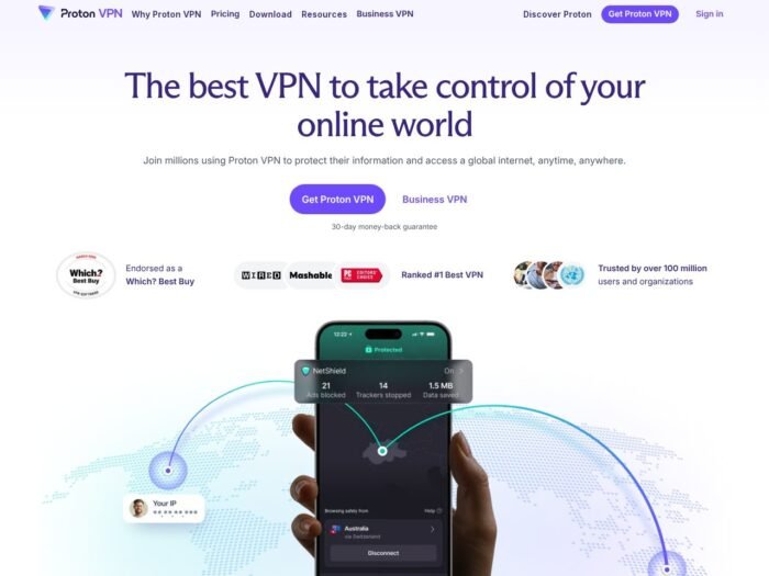 ProtonVPN official website