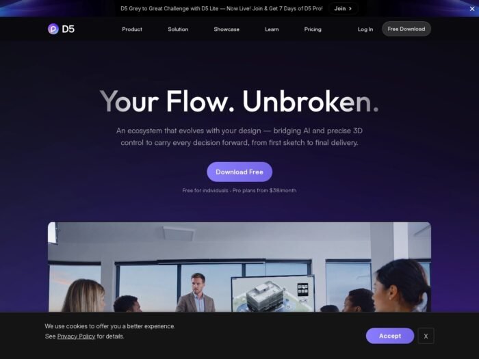 D5 Render official website