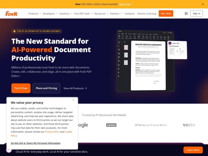 Foxit PhantomPDF official website