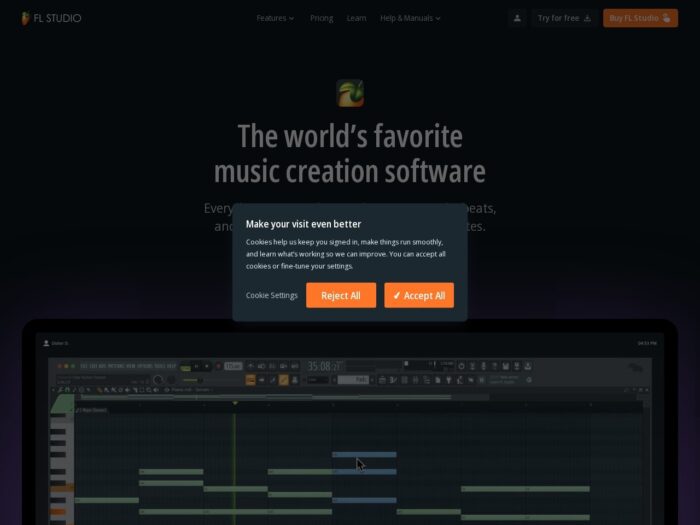 FL Studio official website