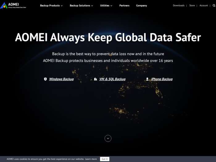 AOMEI Partition Assistant official website
