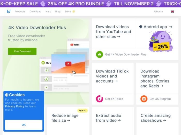 4K Video Downloader Plus official website