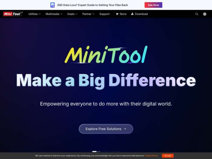MiniTool Power Data Recovery official website