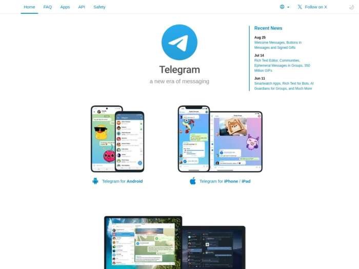 Telegram Desktop official website