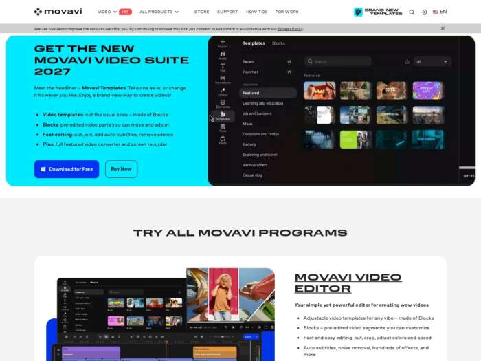 Movavi Screen Recorder official website