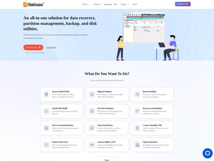 DiskGenius official website