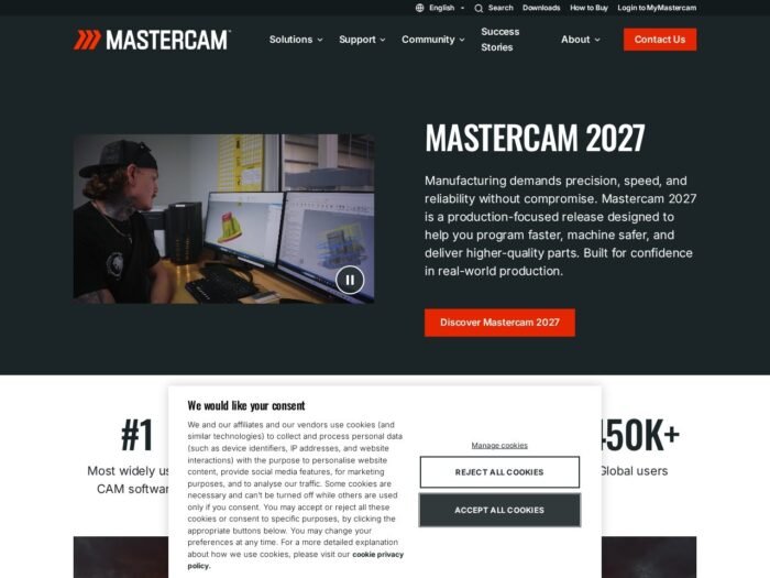 Mastercam official website
