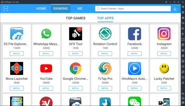 LDPlayer UI
